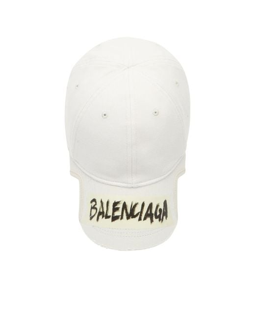 Balenciaga White Logo Cap for men
