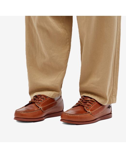 G.H.BASS Brown Camp Moc Jackman Pull Up for men