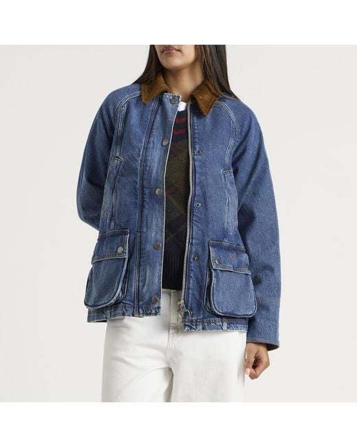 Barbour Blue Modern Beadnell Casual Jacket