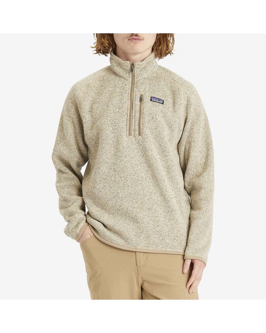 Patagonia Natural Better Sweater 1/4 Zip Pullover Fleece for men