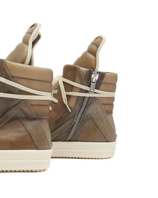 Rick Owens Natural Transparent Leather Geobaskets for men