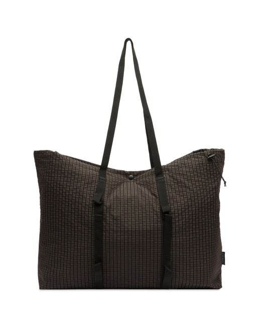 Gramicci Black Plaid Climbing Tote