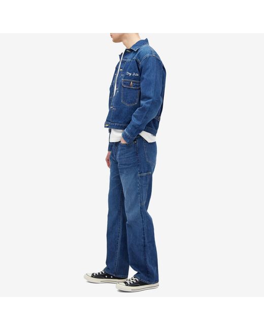 Human Made Blue Straight Denim Jeans for men