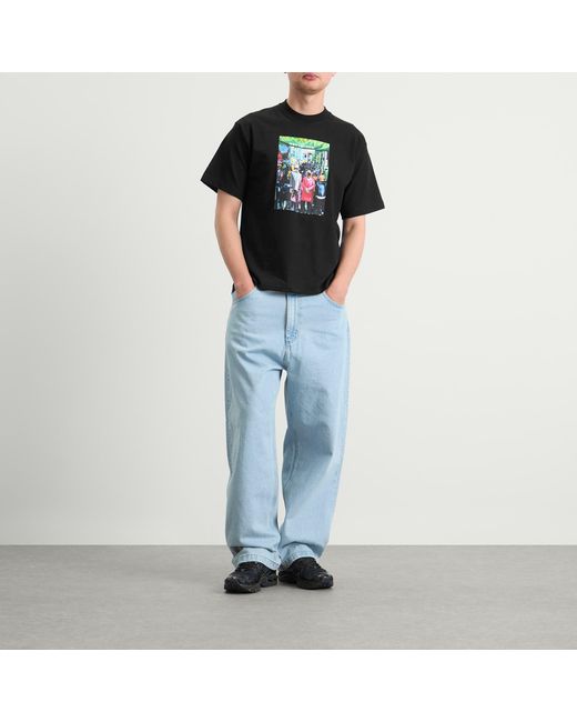 Pleasures Black Harajuku T-Shirt for men