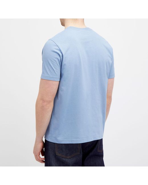 Maison Kitsuné Blue Bold Fox Head Patch Comfort T-Shirt for men