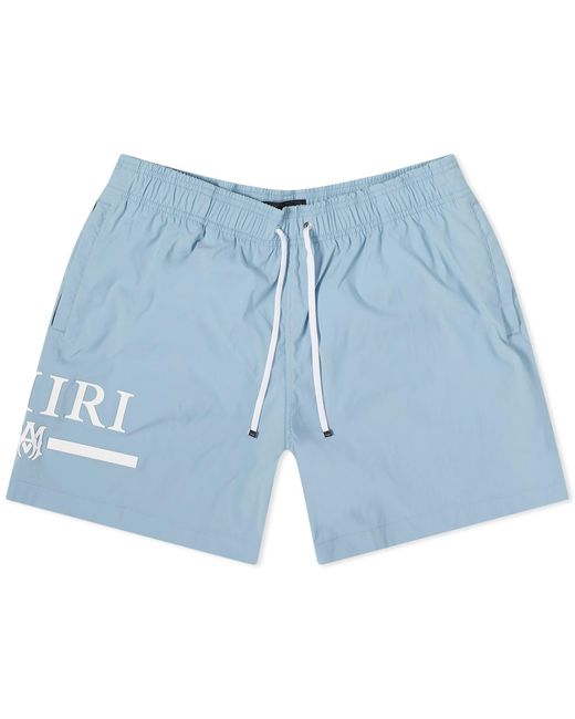 Amiri Blue Bar Logo Swim Shorts for men