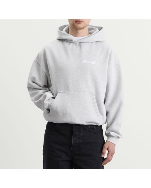 Picante Gray Tailor Chain-Stitch Hoodie for men
