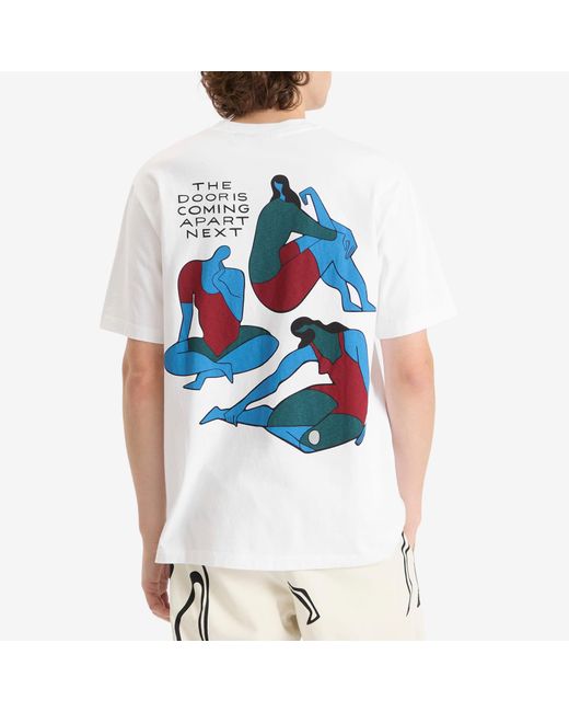 by Parra White The Broken Door T-Shirt for men