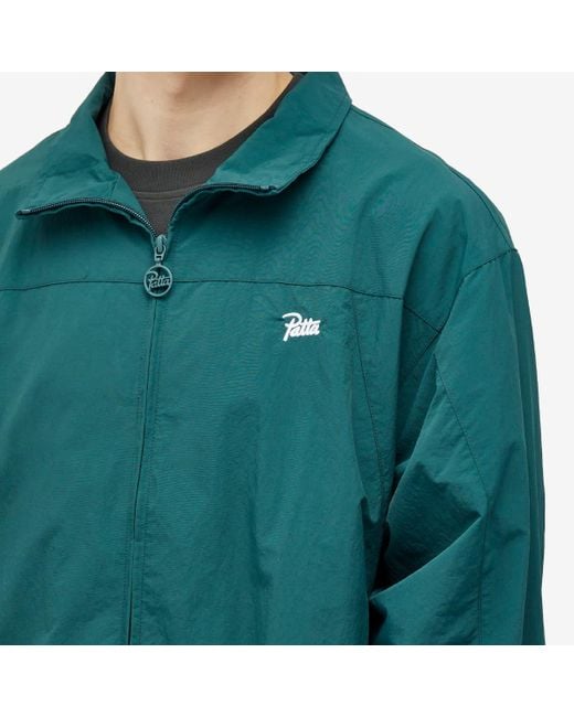 PATTA Green Basic M2 Nylon Track Jacket for men