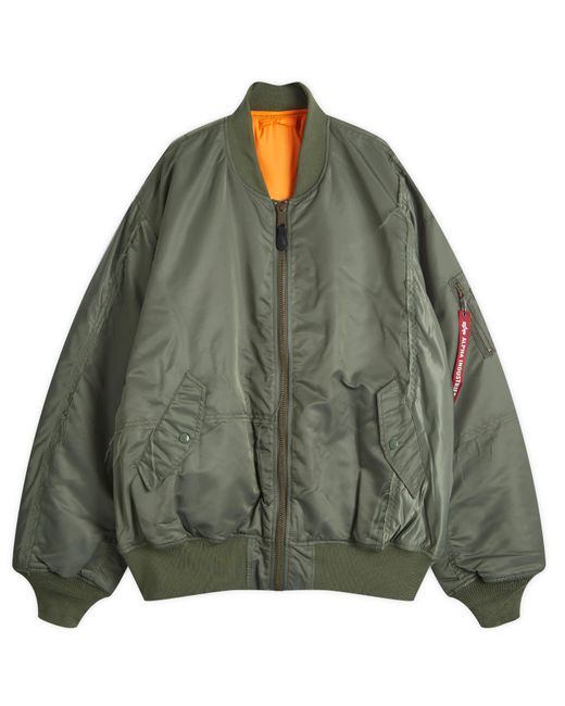 MASTERMIND WORLD Green X Alpha Industries Ma-1 Jacket for men