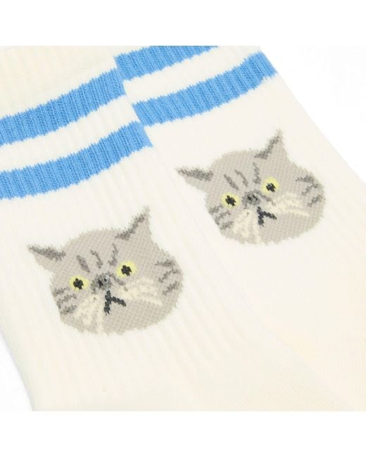 Rostersox White Cat Socks