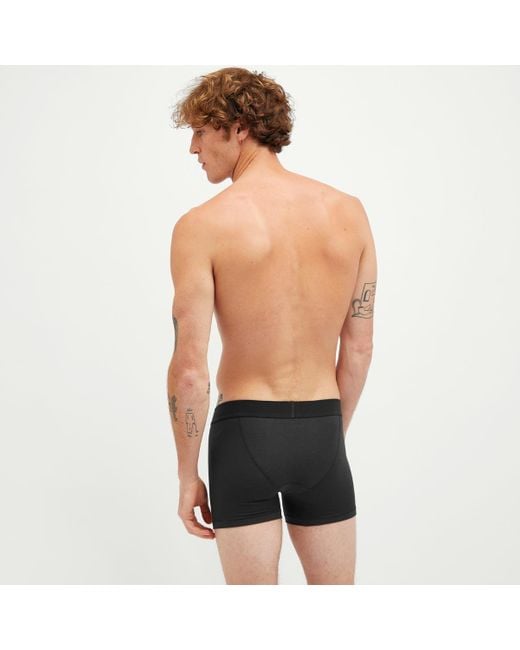 Skims Black Cotton Boxer Brief 3" for men