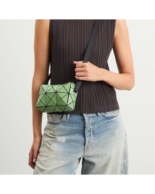 Issey Miyake Green Cuboid Shoulder Bag