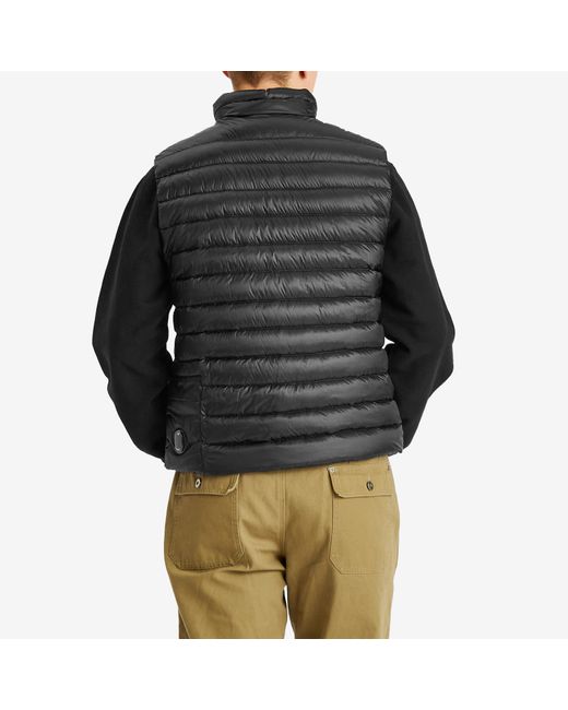 C P Company Black D.D. Shell Lens Down Vest for men