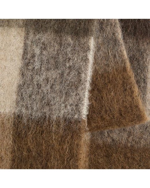 Acne Natural Vally Check Scarf for men