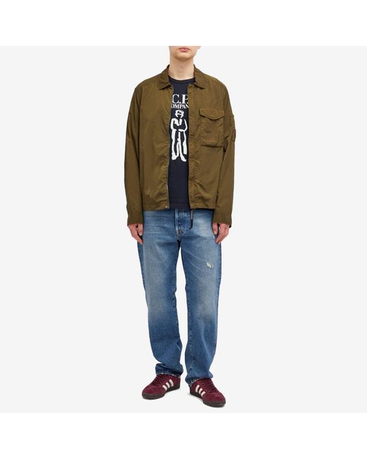 C P Company Green Chrome-R Pocket Overshirt for men