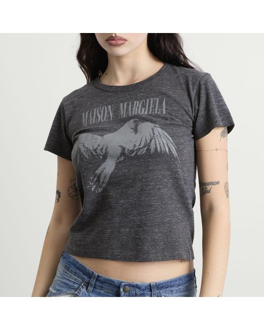 Maison Margiela Black Bird Fitted T-Shirt