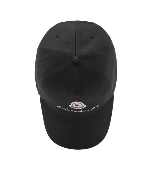 Moncler Black Logo Cap for men