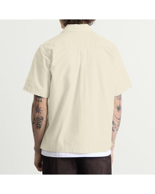 Universal Works Natural Broadcloth Ewan Shirt for men