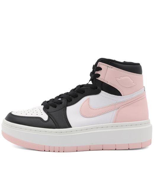 Nike Air Jordan 1 Elevate Swoosh-embellished Leather High-top Trainers in  Pink | Lyst Australia