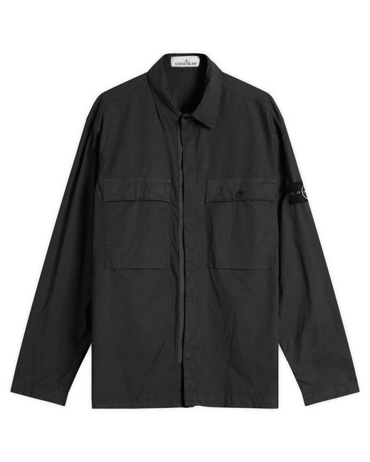 Stone Island Tela Paracadute Shirt Jacket in Black for Men | Lyst
