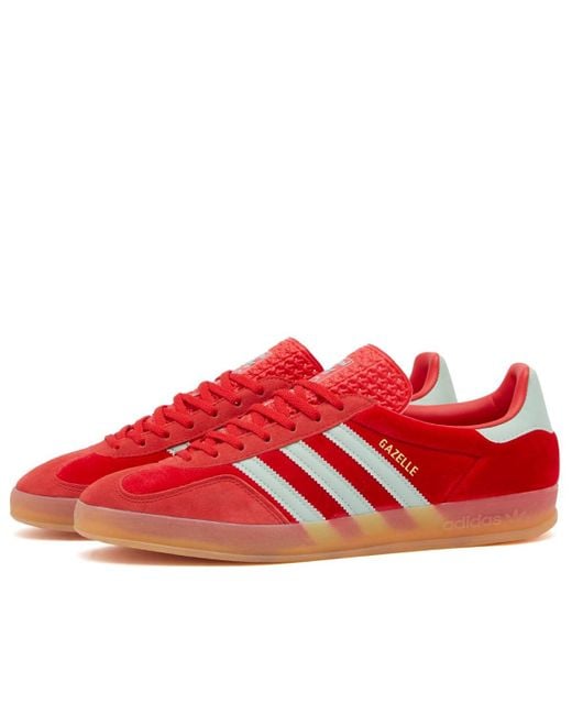 Adidas Red Sports Shoes Gazelle Indoor W