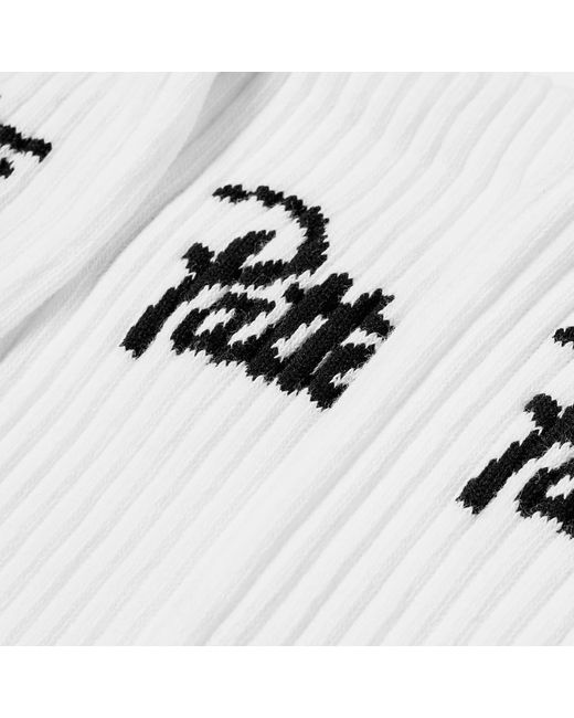 PATTA White Sport Sock for men