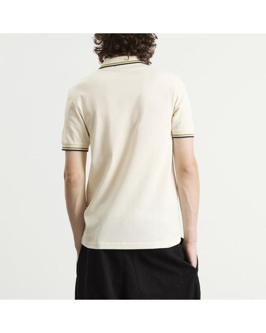 Fred Perry Natural Twin Tipped Polo Shirt for men