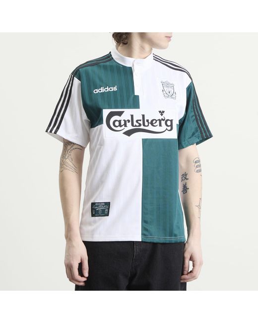 Adidas Blue Liverpool Fc 95' Away Jersey Top for men