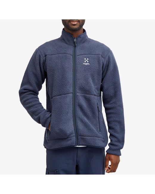 Haglöfs Blue Mossa Pile Fleece Jacket for men