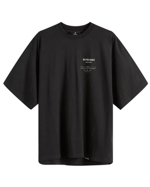 Represent Black Revere Manor T-Shirt for men