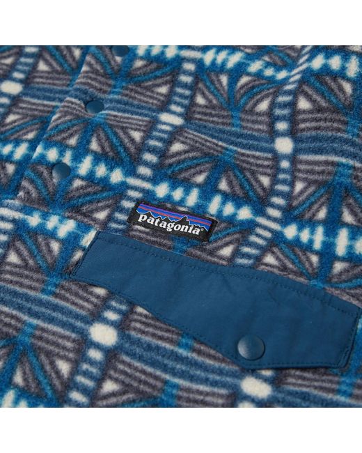 Patagonia Blue Lightweight Synchilla Snap-T Pullover Fleece for men