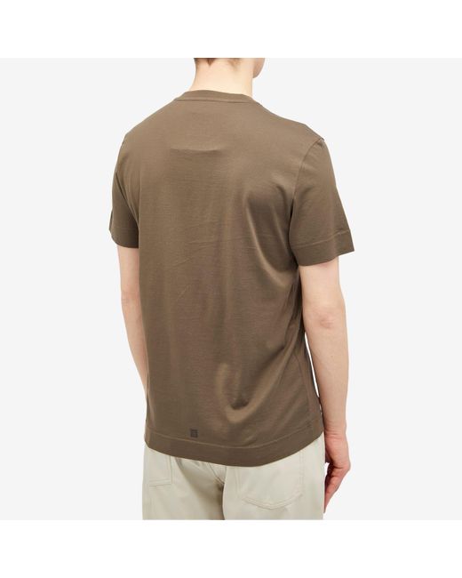 Givenchy Brown Archetype Logo T-Shirt for men