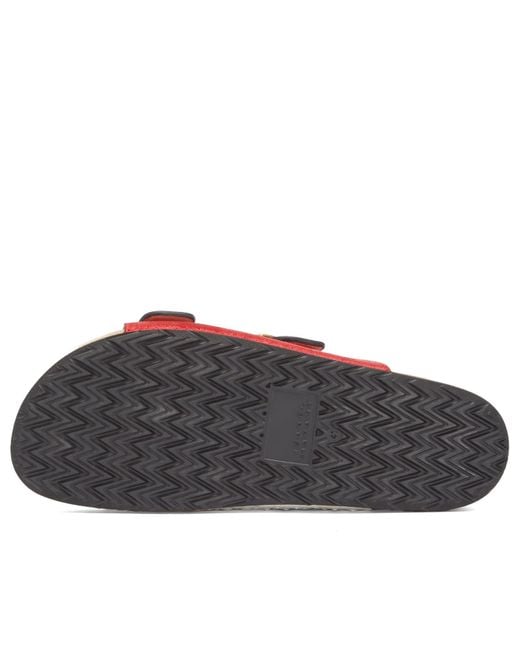 Isabel Marant Red Lelik Flame Buckle Sandal