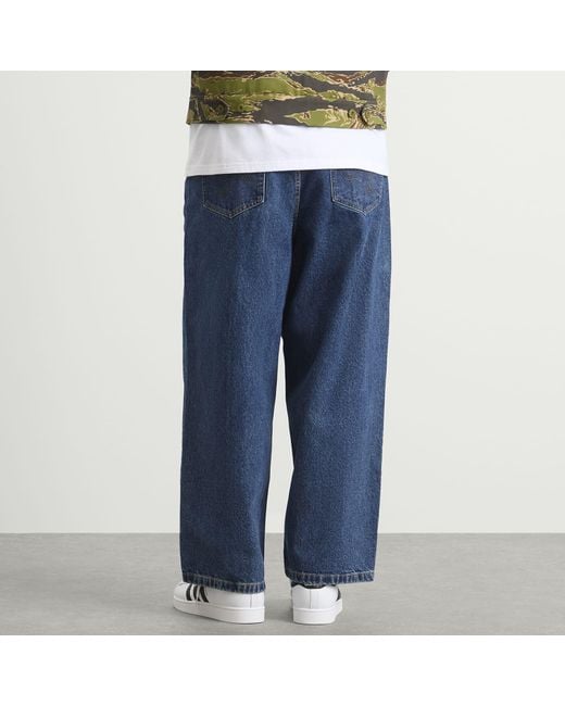 ICECREAM Blue Running Dog Triple Scoop Wide Denim Jeans for men