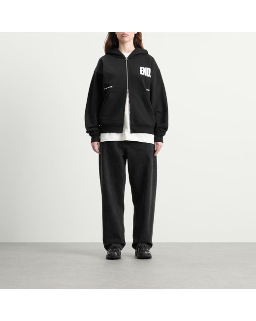 END. Black Milano Creed Zip Hoodie