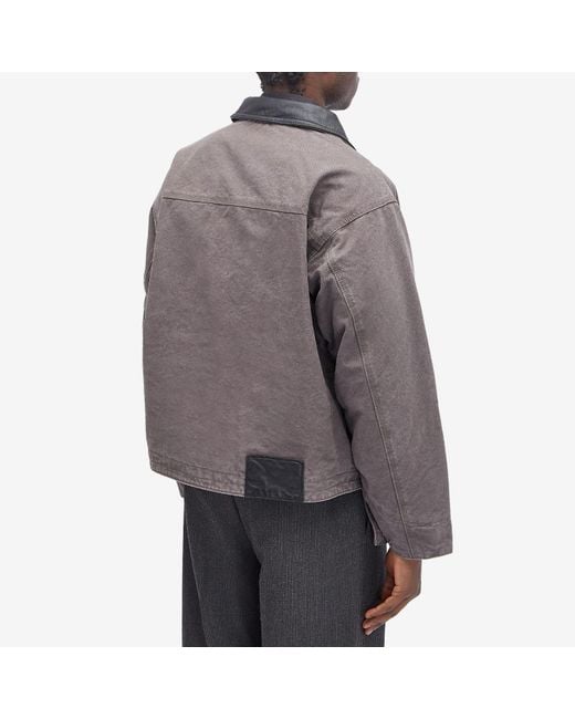 FRIZMWORKS Gray Heavy Canvas Work Jacket for men