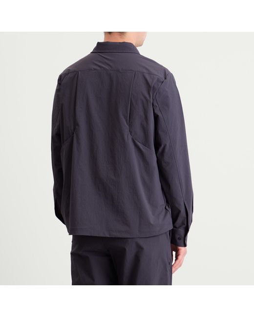 Pas Normal Studios Blue Off-Race Tech Overshirt for men