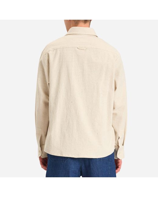 A.P.C. Natural Basile Marl Cotton Overshirt for men