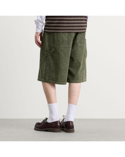 Dime Green Classic Denim Shorts for men