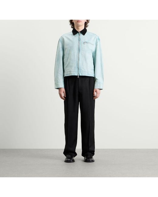 MKI Miyuki-Zoku Blue Sunfaded Work Jacket for men