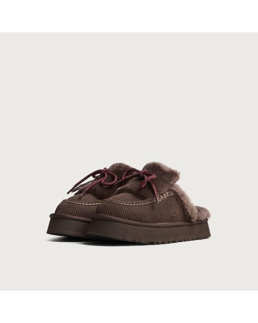 Ugg Brown Disquette Heritage Slipper