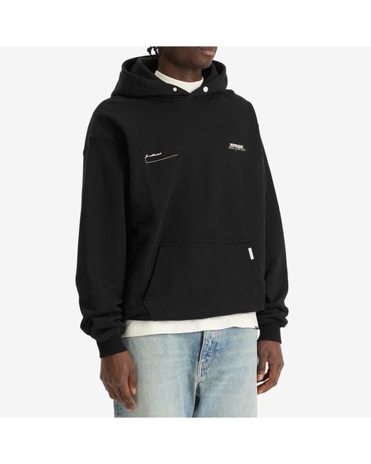 Represent Black Patron Of The Club Hoodie for men