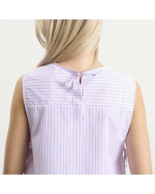 Stel Purple Side Tie Vest Top