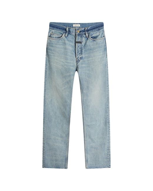Fear Of God Blue 5 Pocket Straight Leg Jeans for men