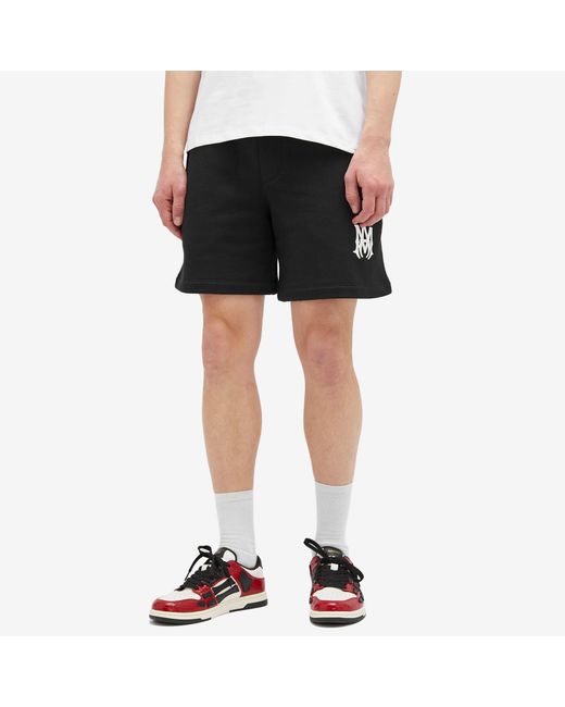 Amiri Black Ma Core Logo Sweat Shorts for men
