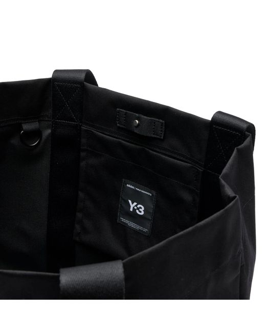 Y-3 Black Tote Bag for men