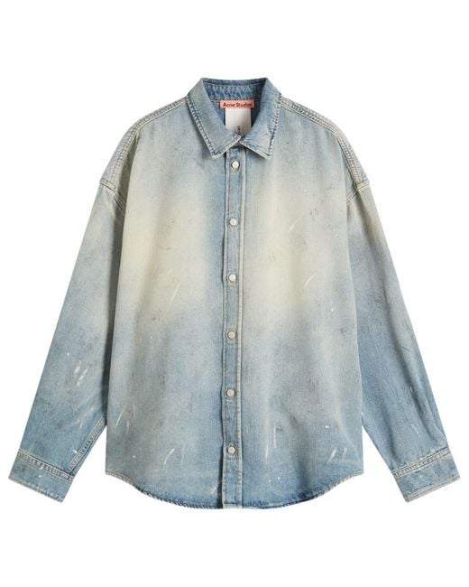 Acne Blue Setar U Trafalgar Denim Shirt for men