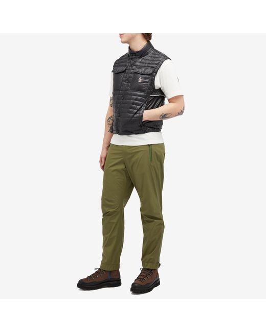 3 MONCLER GRENOBLE Green Gore-Tex Paclite Trousers for men