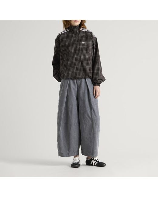 Adidas Black Check Track Top
